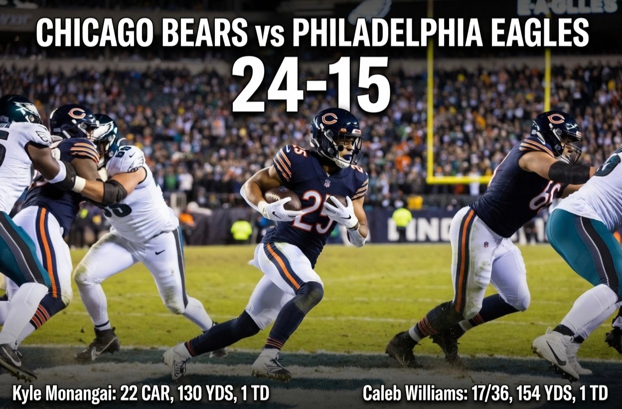 chicago bears vs philadelphia eagles match player stats