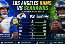 los angeles rams vs seahawks match player stats