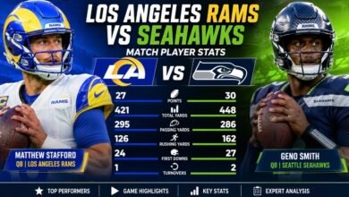 los angeles rams vs seahawks match player stats