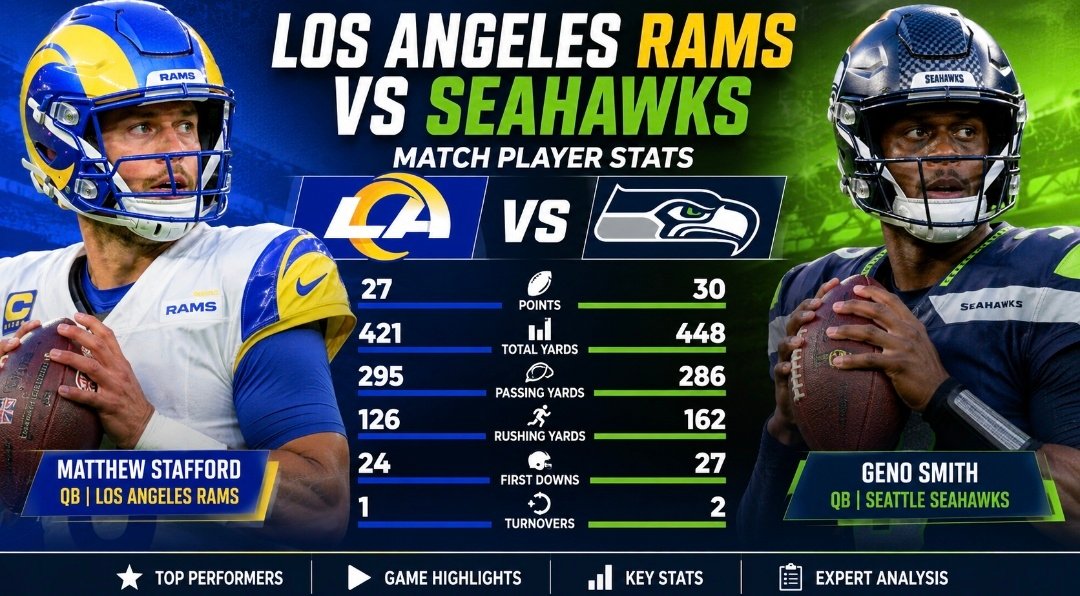 los angeles rams vs seahawks match player stats